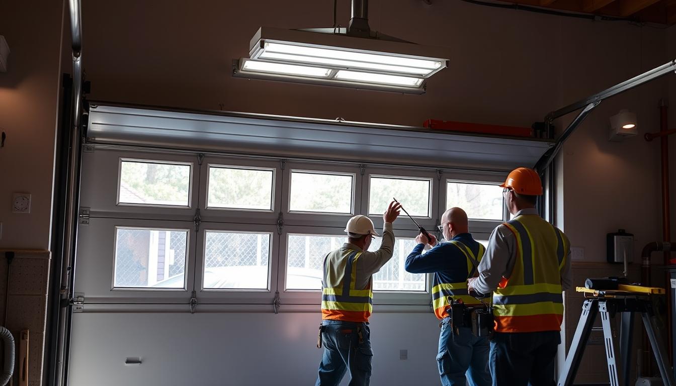 professional installation garage door windows