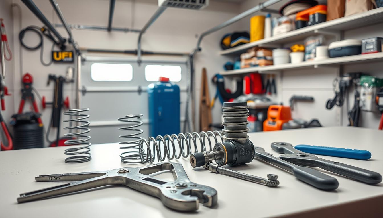 professional garage door spring repair tools