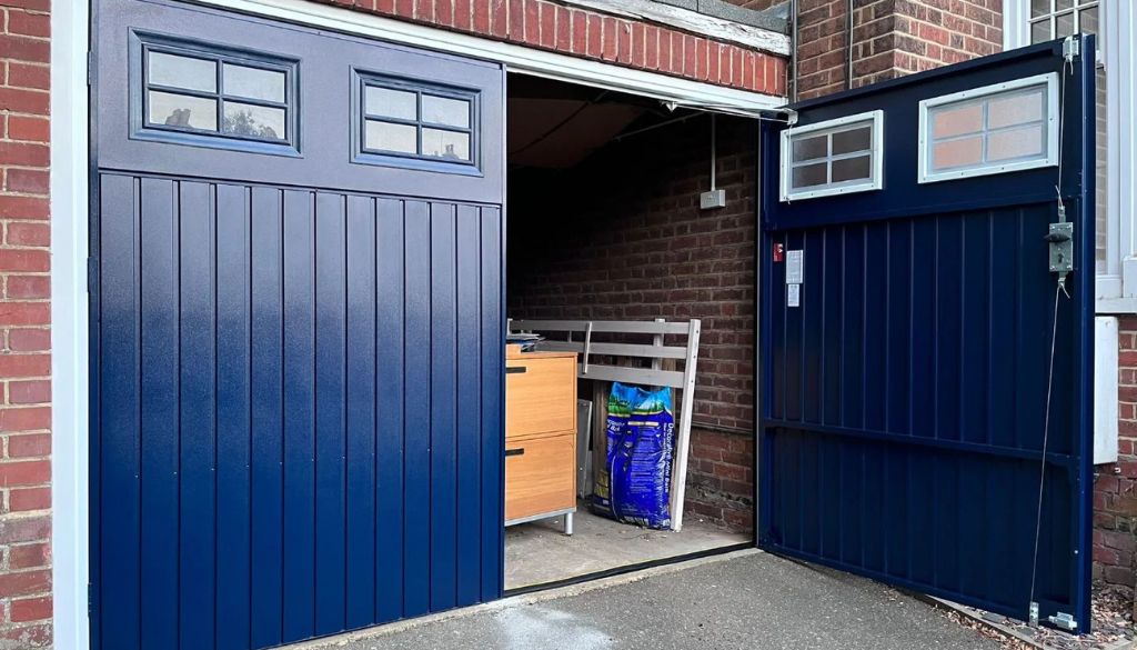 Side Hinged Garage Doors with Windows